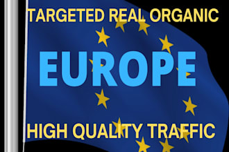 send organic web traffic to europe