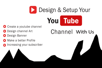 setup your youtube channel, logo, art, intro outro