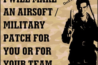 make airsoft, military patch for your team, read description