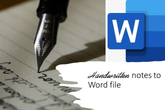 turn your handwritten notes into a word file