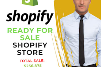 create ready for sale shopify store for you