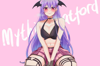draw nsfw or sfw anime or manga art illustration for you