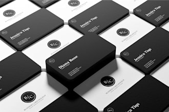 do a modern, minimalist, stylish and luxury business cards