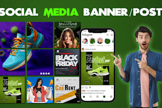 design modern product banner, flyer, poster, flex for you