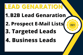 create b2b lead generation and build a prospect lists