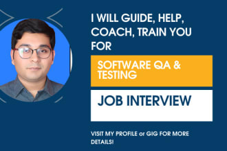 help guide train coach you for qa testing job interview