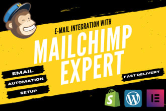 integrate mailchimp, setup email automation follow up series