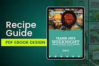 design your recipe pdf ebook or canva template