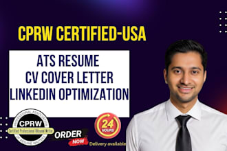 provide  cv cover letter and ats resume writing service