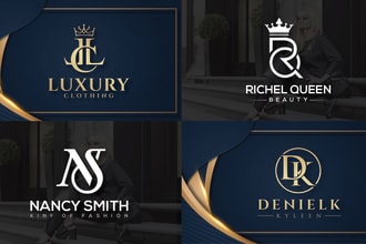 do initial letters, fashion or clothing line logo design