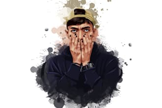 change your photo to be amazing with oil paint and brush