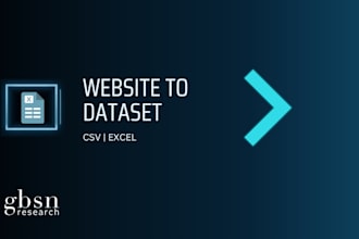scrape websites into a clean CSV or excel dataset