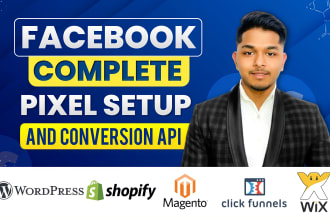 setup meta facebook pixel conversion API shopify, wordpress, GTM, ga4, fix pixel