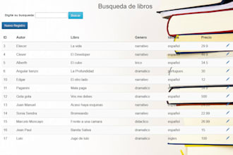pagina web, para libreria