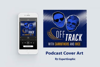 provide cover art podcast flyer design speaker logo for you