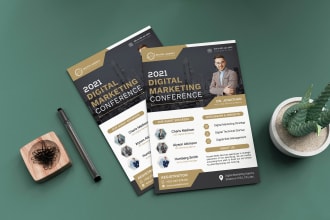 design a professional flyer, brochure or poster for your business