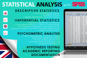 do statistical analysis of your data with spss