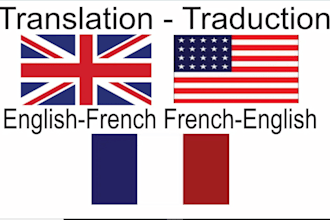translate english to french and french to english