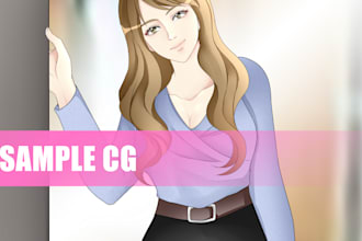 create a webtoon style drawing