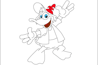 make amazing coloring book page for children and adults
