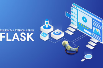 create and deploy custom python flask web app and apis