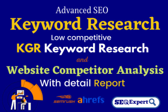 do advanced seo keyword research and competitor analysis