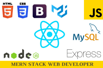 fix bugs and create react js website as mern stack developer
