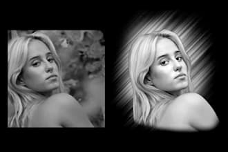 retouch portraits for monuments for graving stone machines