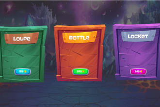 design modern gui for your mobile game or PC game