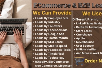 do ecommerce and b2b leads and linkedin lead generation