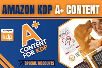 design a captivating a plus content for amazon KDP