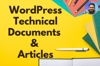 write technical documentation related to wordpress