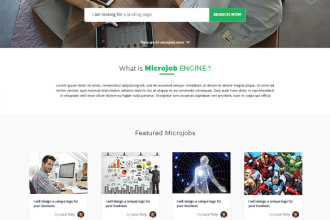 create freelancer and micro job marketplace website