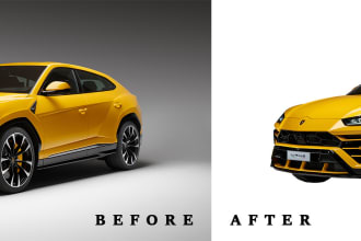 remove images background with white or transparent professionally