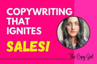 do irresistible copywriting for your sales pages