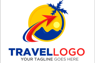 design creative travel, hotel, tour, resort, adventure, photography unique logo