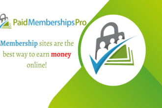 setup paid membership pro and create membership website