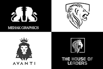 design professional lion logo or t shirt