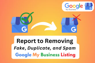 report to remove fake, duplicate gmb account in google my business listing