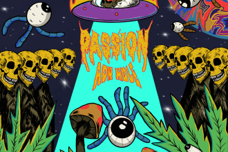 draw amazing dark art, stoner, doom, psychedelic, rock and tshirt