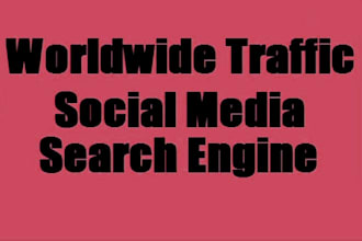 organic web traffic to real visitors worldwide