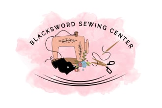 design  watercolor handcraft sewing and tailor logo