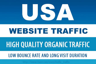 traffic from USA targeted unlimited real website