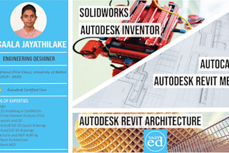 teach solidworks, autocad, autodesk inventor and revit