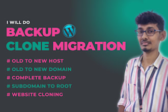 backup, migrate, transfer wordpress website in 6 hours