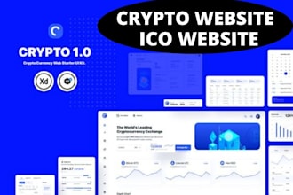 create crypto landing page, website, roadmap, tokenomics
