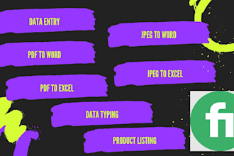 data entry and typing work