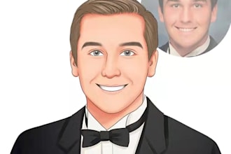 commercial style cartoon image customization