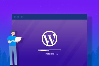 installation wordpress and template