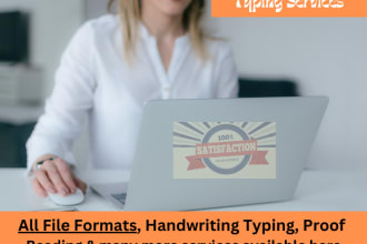 manage your typing work as a professional typist with high level accuracy